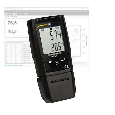 Pce Instruments Environmental Temperature Meter, -30 to 60 Degrees C / -22 to 140 Degrees F PCE-HT 72
